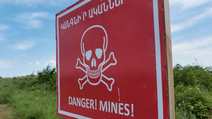 Minenfeld in Bergkarabach