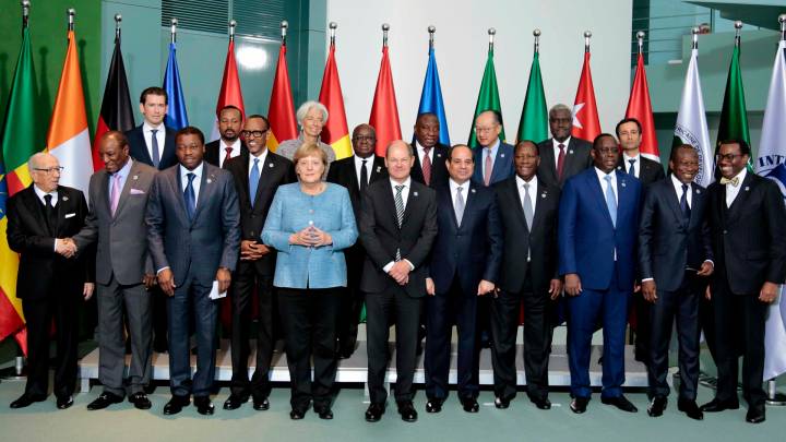Angela Merkel mit Abiy Ahmed in Berlin