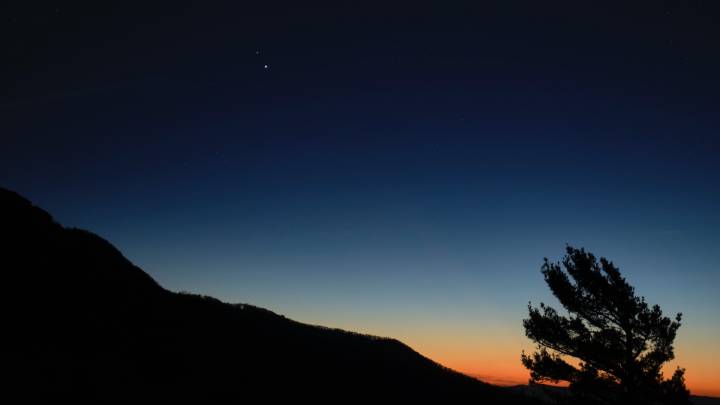 Jupiter und Saturn vor der Großen Konjunktion.