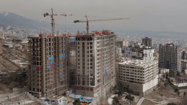 Baustellen in der iranischen Hauptstadt Teheran Baustellen in der iranischen Hauptstadt Teheran