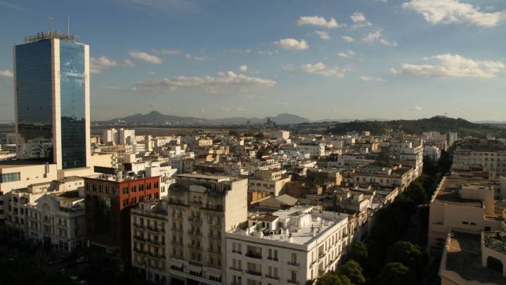 Stadtpanorama Tunis, Tunesien Stadtpanorama Tunis, Tunesien